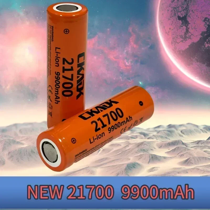New Li-ion 21700 9900mah 3.7V Rechargeable Lithium Battery Toy, Flash Fan, Water Spray Fan, Flashlight, Radio Li - Ion Battery