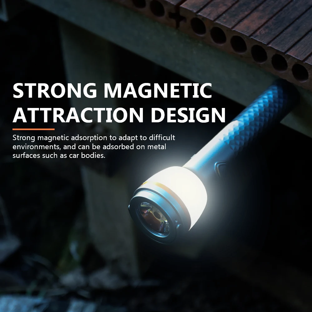 

SKYRAY SL12 Мощный уличный фонарь для кемпинга, перезаряжаемый магнитный фонарик с ручкой для пеших прогулок и аварийных принадлежностей