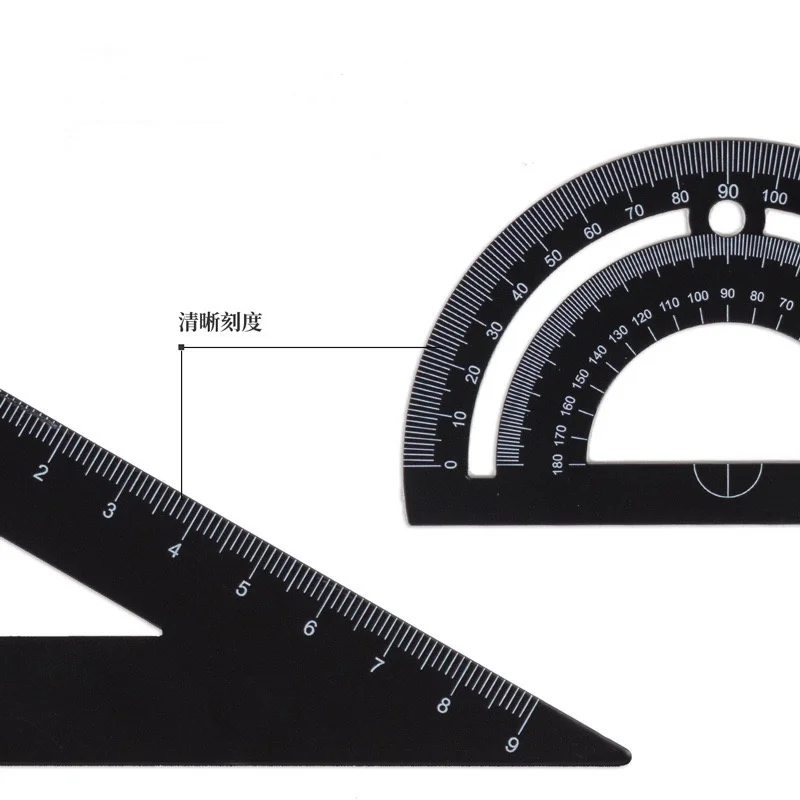 4pcs Metal Ruler Set - 6 Colors Maths and Drawing Tools, Drafting Rulers for Students and Designers