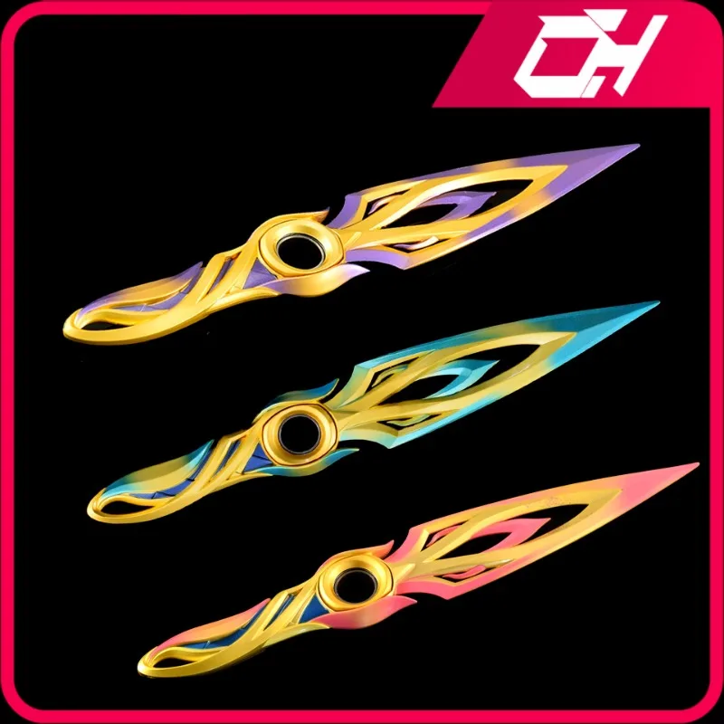 30cm mystbloom kunai ninja valorant armaelee modelo de metal jogo samurai acessórios ornamentos coleções presentes brinquedos para meninos