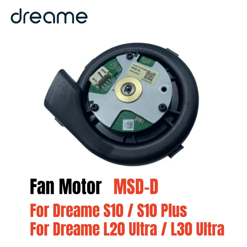 Original Fan Motor MSD-D for Dreame S10 / S10 Plus / L20 Ultra / L30 Ultra Robot Vacuum Cleaner Parts Replacement