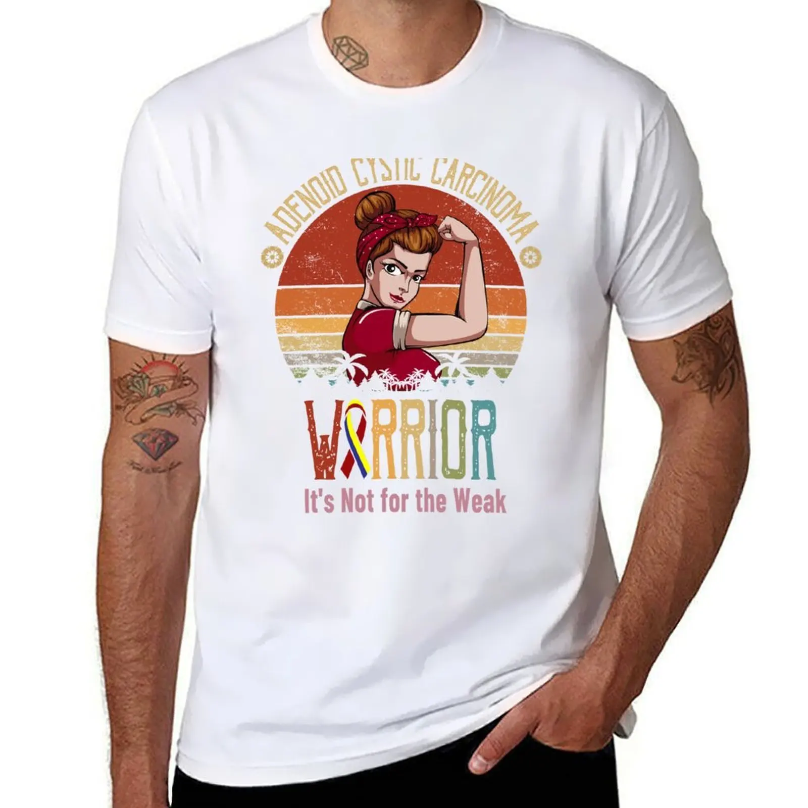 

Adenoid cystic carcinoma warrior it's not for the weak T-Shirt t shirts for man cotton soft man t shirt summer T-Shirt
