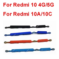 Power Volume Side Buttons For Xiaomi Redmi 10 10A 10C 4G 5G On OFF Power Button Volume Up Down Control Side Keys Repair Parts