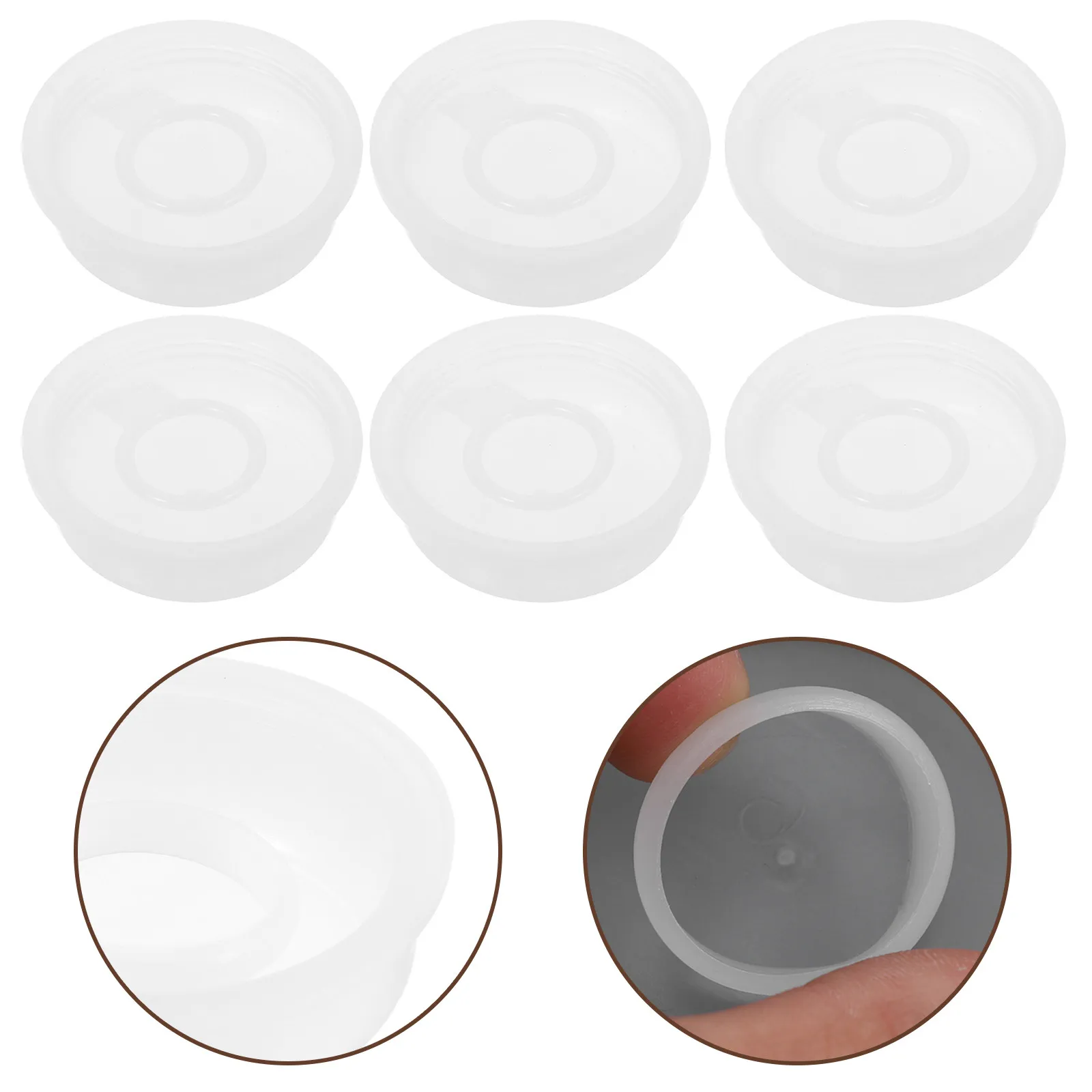 10Pcs Plastic Chemical Storage Bucket Lids 20-25L Leak Proof Screw Seal Lid Pull Ring Ideal Paint Pet Food Chicken Feed Storage view 5