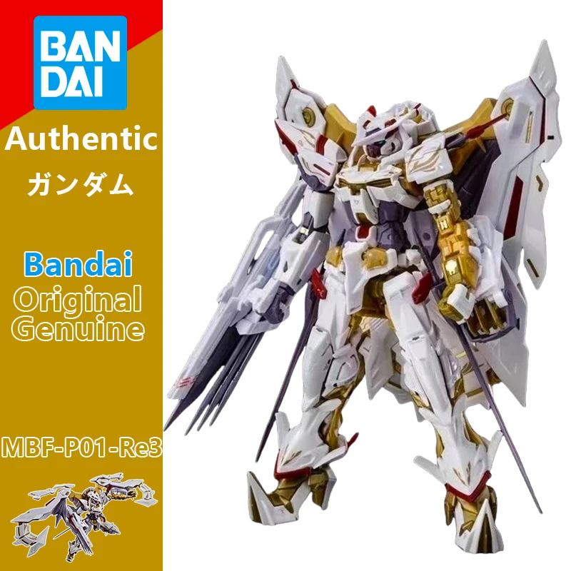 

Authentic BANDAI PB RG 1/144 MBF-P01-Re3 Gundam Astray Gold Frame Amatsu HANA Action Toy Figures Assembly Model Anime Gifts