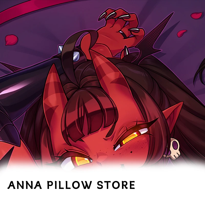 Furry Dakimakura Anime Vtuber Hololive Original Character Double sided Print Life Size Body Pillow Case Cover Pillowcase