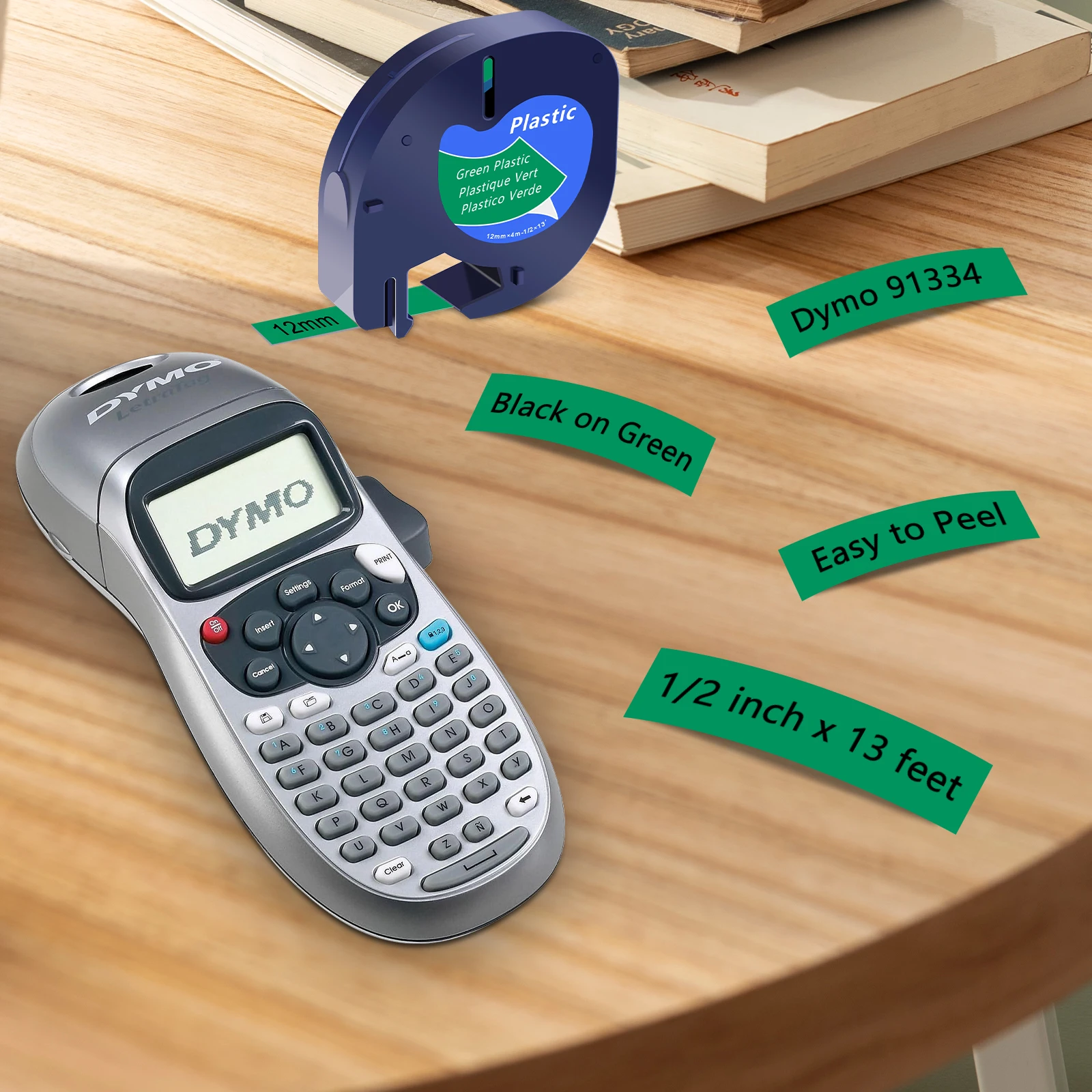 3-10PK 12mm Tapes Compatible for Dymo Letra Tag A91334 A91330 91331 16952 Label Ribbon for DYMO LetraTag Plus LT100H QX50 Maker
