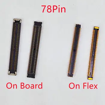 5-20 adet LCD ekran Flex FPC bağlayıcı 78Pin için Samsung Galaxy A40 A50 A80 Board A315F Board A51 A515F A71 fiş üzerinde kurulu