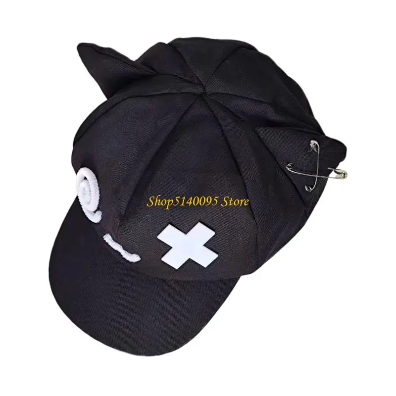 

DXAE DelicateCat Ear Caps With Emoticon Detail Breathable Polyester Unisex Daily Wear