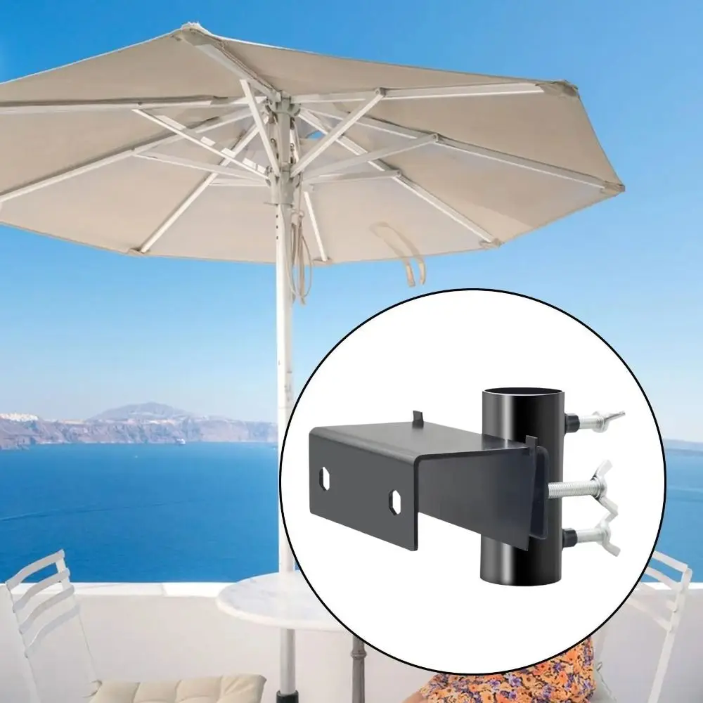 Adjustable Umbrella Clamp Bracket Anti-rust Easy To Install Deck Umbrella Mount Stable Heavy Duty Patio Umbrella Holder