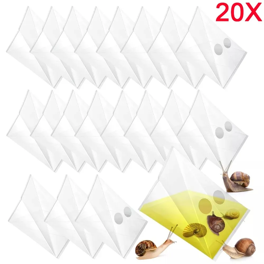 20Pcs Disposable Slug Traps Contactless Transparent Snail Slug Trap Bag Plastic Garden Vegetable Insects Catching Tool