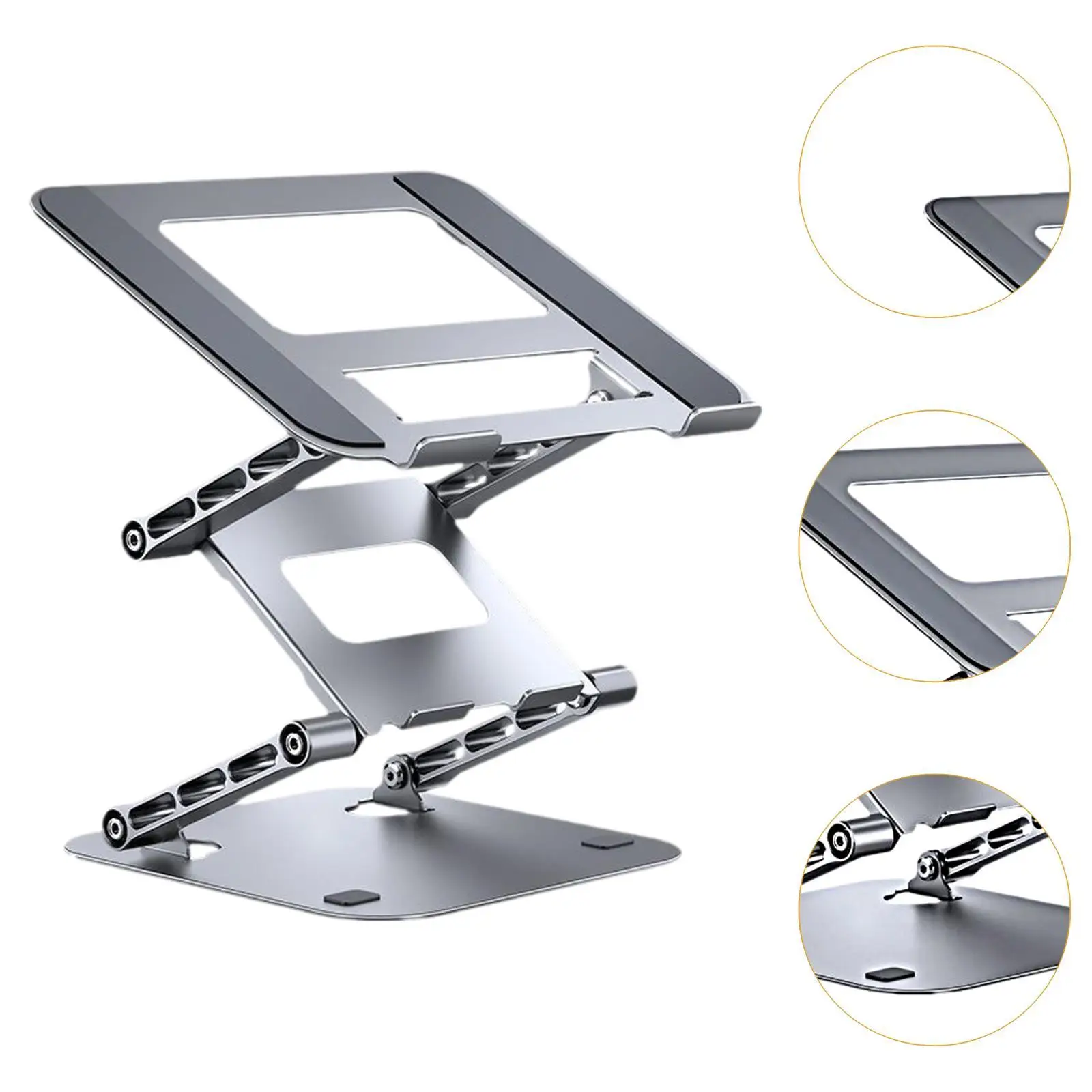 Suporte para laptop para 17 ", suporte ajustável para computador, suporte para celular, documento, 2 camadas, multiuso, suporte para laptop, mesa