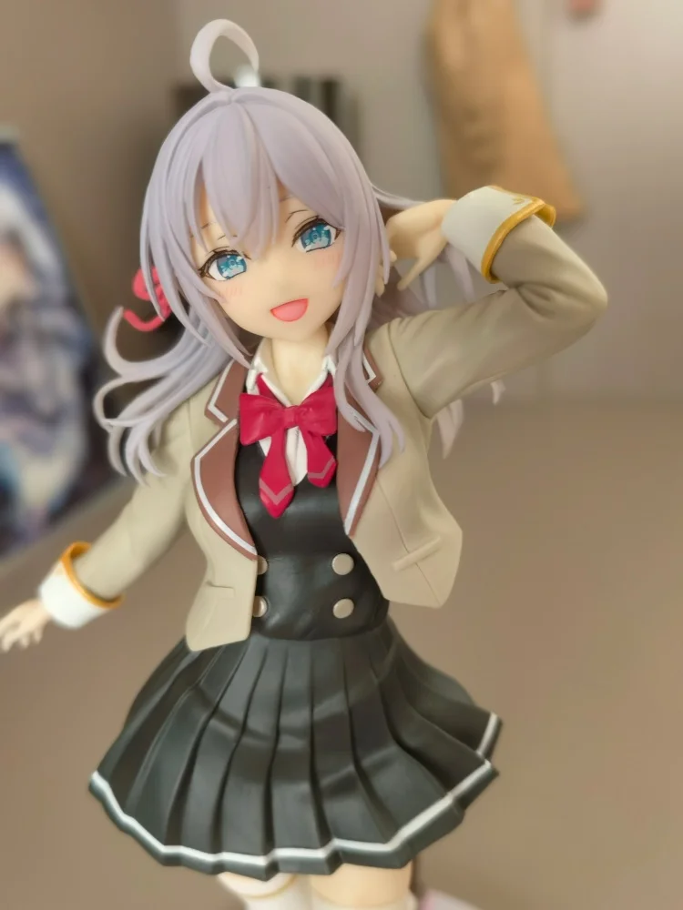 In Stock  Original Taito Alya Sometimes Hides Her Feelings In Russian 18cm Alisa Mikhailovna With Uniform Action Figure Gift