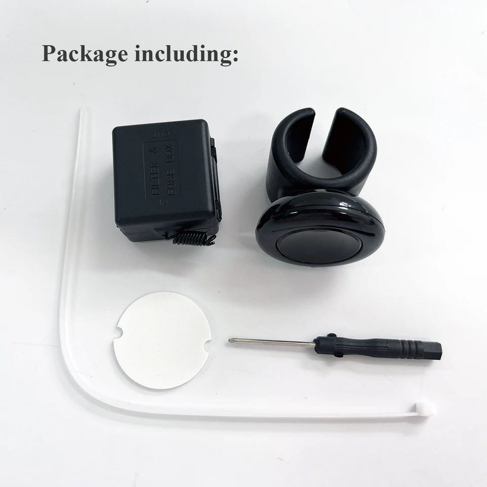Kit De Botón De Bocina Inalámbrico Universal 12V Para Volante – Fácil De Instalar