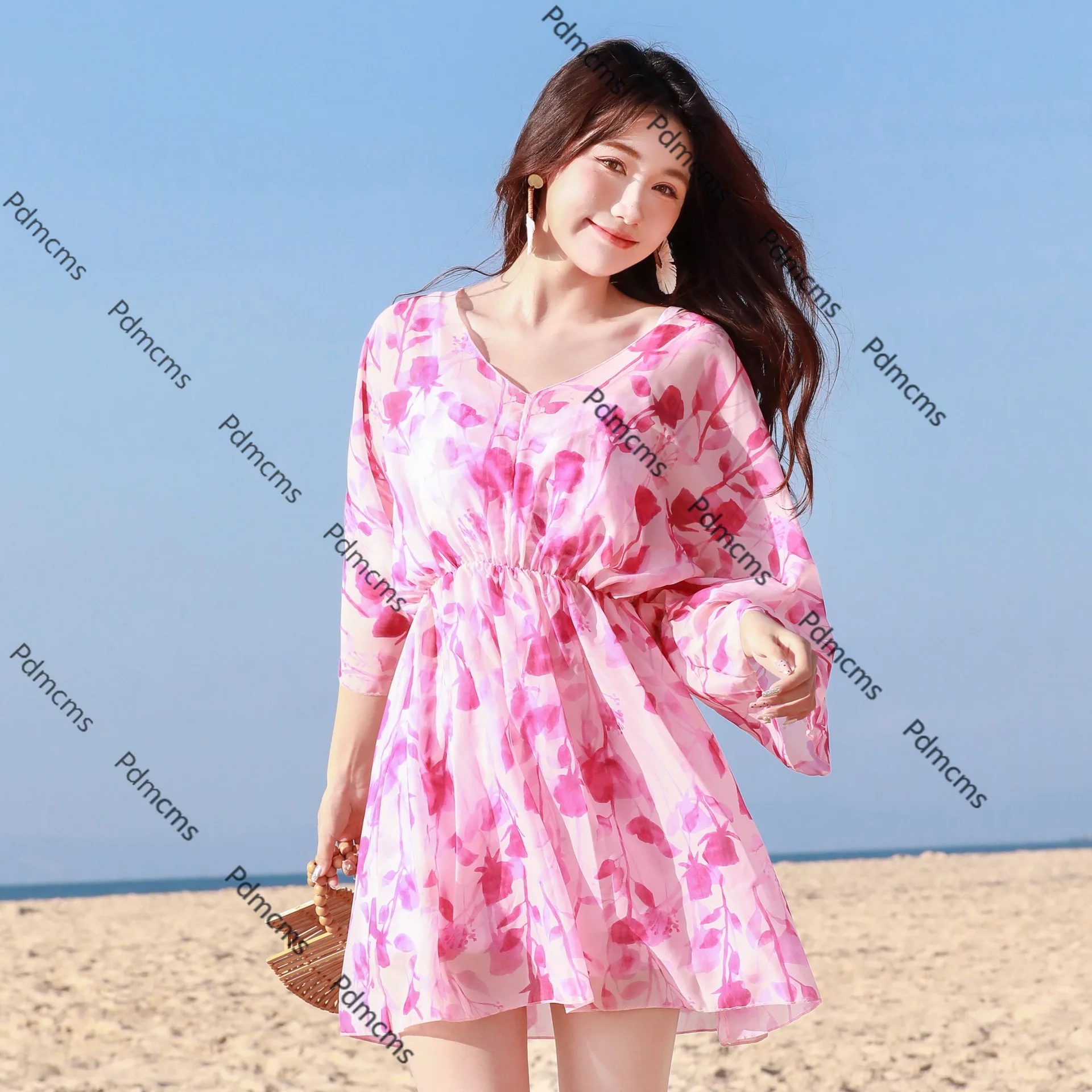 

2025 new sexy bikini bikini three-piece split swimsuit for women conservative hot spring swimsuit for women