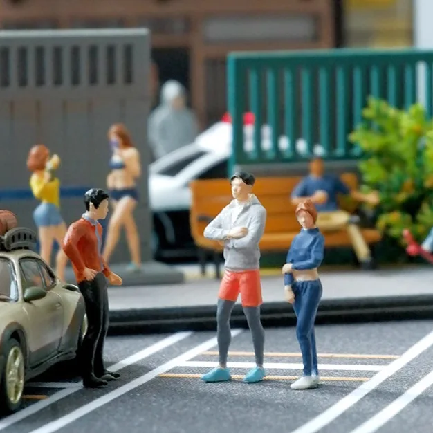 1:64 anime esportes menina mini boneca figura modelo em miniatura fotografia adereços modelo de cena diy mesa areia paisagismo ornamento presente