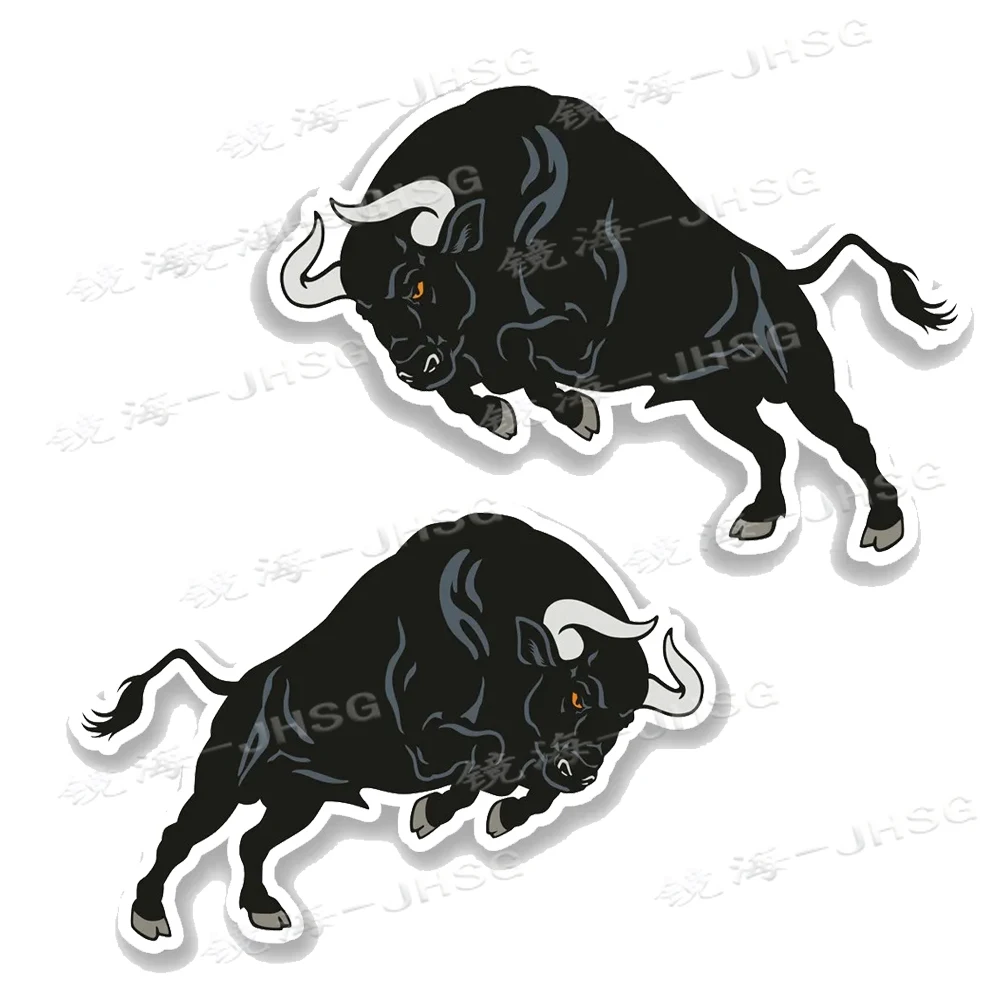 

Black Spanish Bull Car Sticker Cute Accessories Product PVC Sun Protection and Waterproof Vinyl Sticker