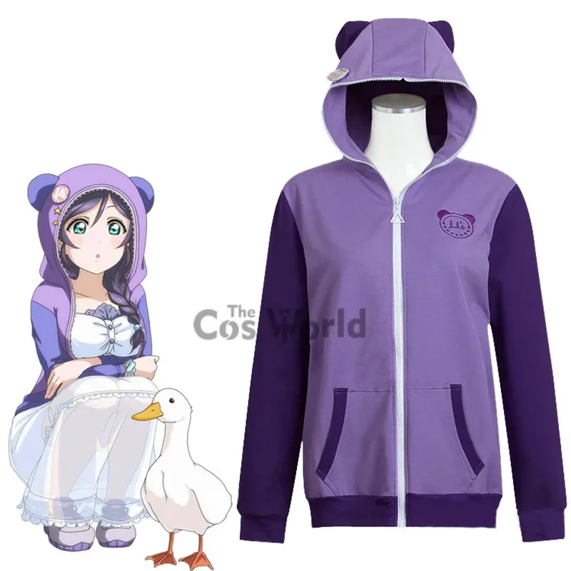 

Женская толстовка с капюшоном Love live Tojo Nozomi, свитер, пальто, куртки, верхняя одежда, аниме костюмы для косплея