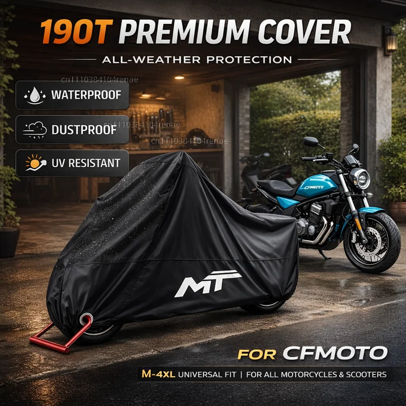 

Чехол для мотоцикла Cfmoto CFMOTO 450MT 650MT 700MT 800MT 450 700 800 MT 190T, водонепроницаемый, пылезащитный, с защитой от УФ-излучения, всесезонный