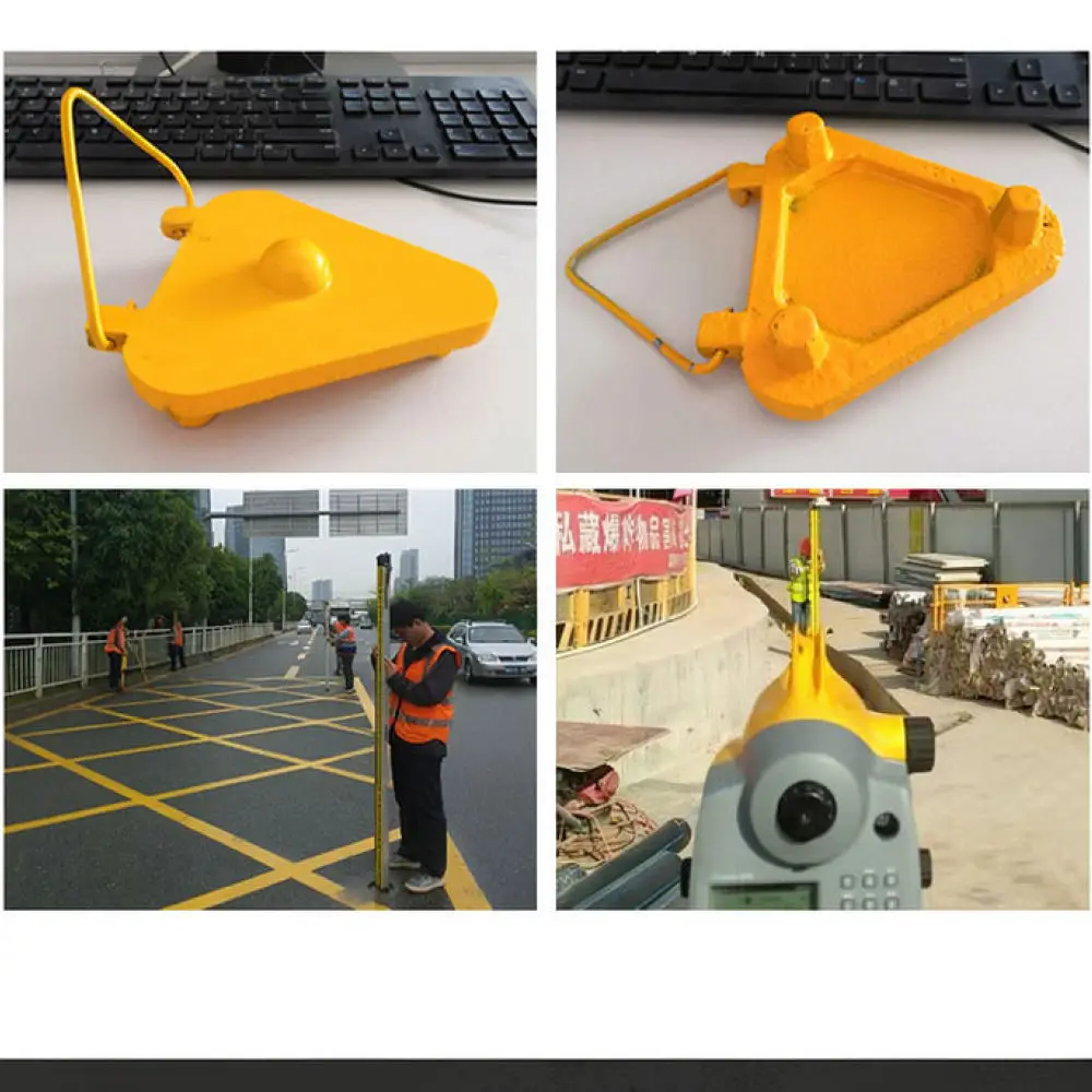 Precision Leveling Staff Foot Plate Reliable Support Platform For Professional Land Survey Measurement Work
