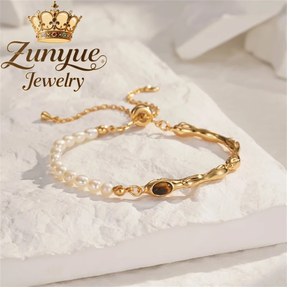 

Natural Freshwater Pearl Bracelet With Beads A High-End Niche New Chinese-Style Bracelet Charms Fashion Jewelry Exquisite Luxury