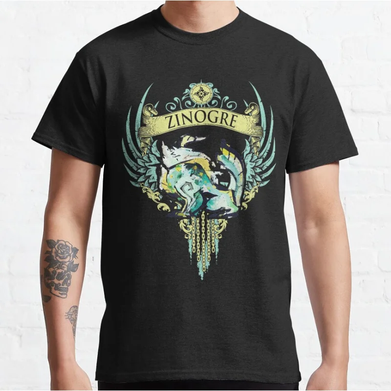 APEX ZINOGRE 80s vintage video game Monster Hunter World graphic t shirts 100% cotton large size tee Unisex Adult all size S-6XL