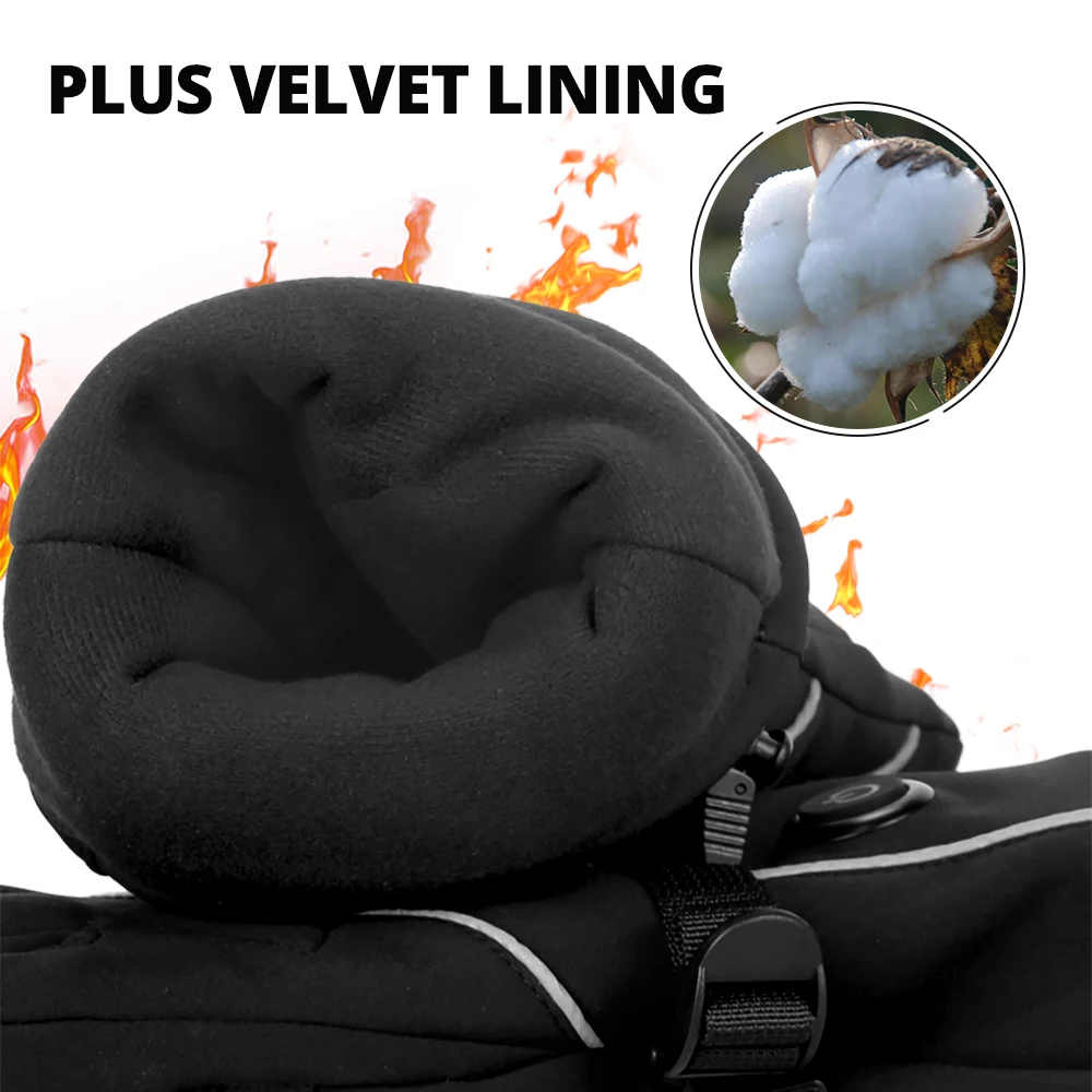 Luvas aquecidas térmicas mulheres homens usb luvas de aquecimento elétrico esqui motocicleta à prova dwaterproof água quente ciclismo luvas térmicas inverno