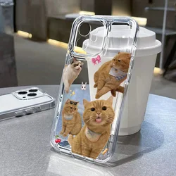 S25 S26 Ultra Case For Samsung S24 S23 S22 A56 A36 A26 A16 A17 A07 A55 A54 5G A53 A16 A33A34 A35 Black Cat Clear Soft Back Cover