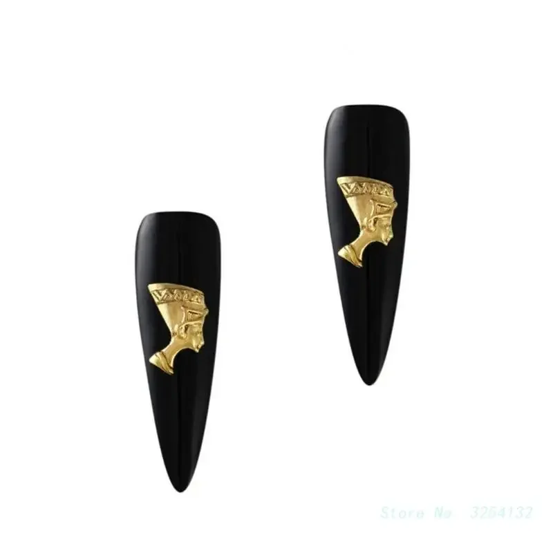 10 Pieces Alloy Art Egypt Art Decorations Art Decorations Accessories for DIY Acrylic Nails image 5