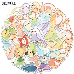 10/40PCS Dessin Animé Bel Oiseau Perroquet Coloré Autocollants BRICOLAGE Ordinateur Portable Bagages à Roulettes Valise Guitare Graffiti Autocollant F5