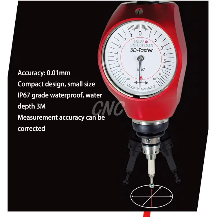 NEW Mahr3D edge finder pointer type 16-handle Mal 359550 red probe three-dimensional sub-center stick