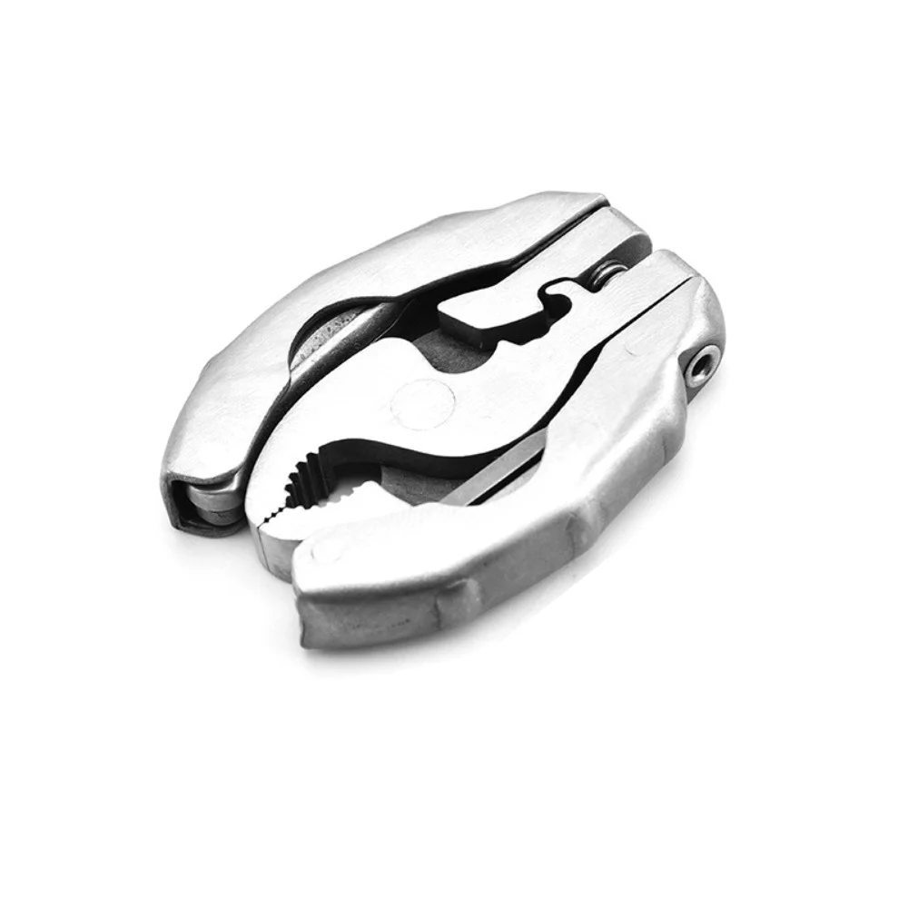 

Combination 9 in 1 Pocket Pliers Keychain Pliers Mini EDC Tool Round Head Pliers Gadget Folding Wire Cutter Outdoor