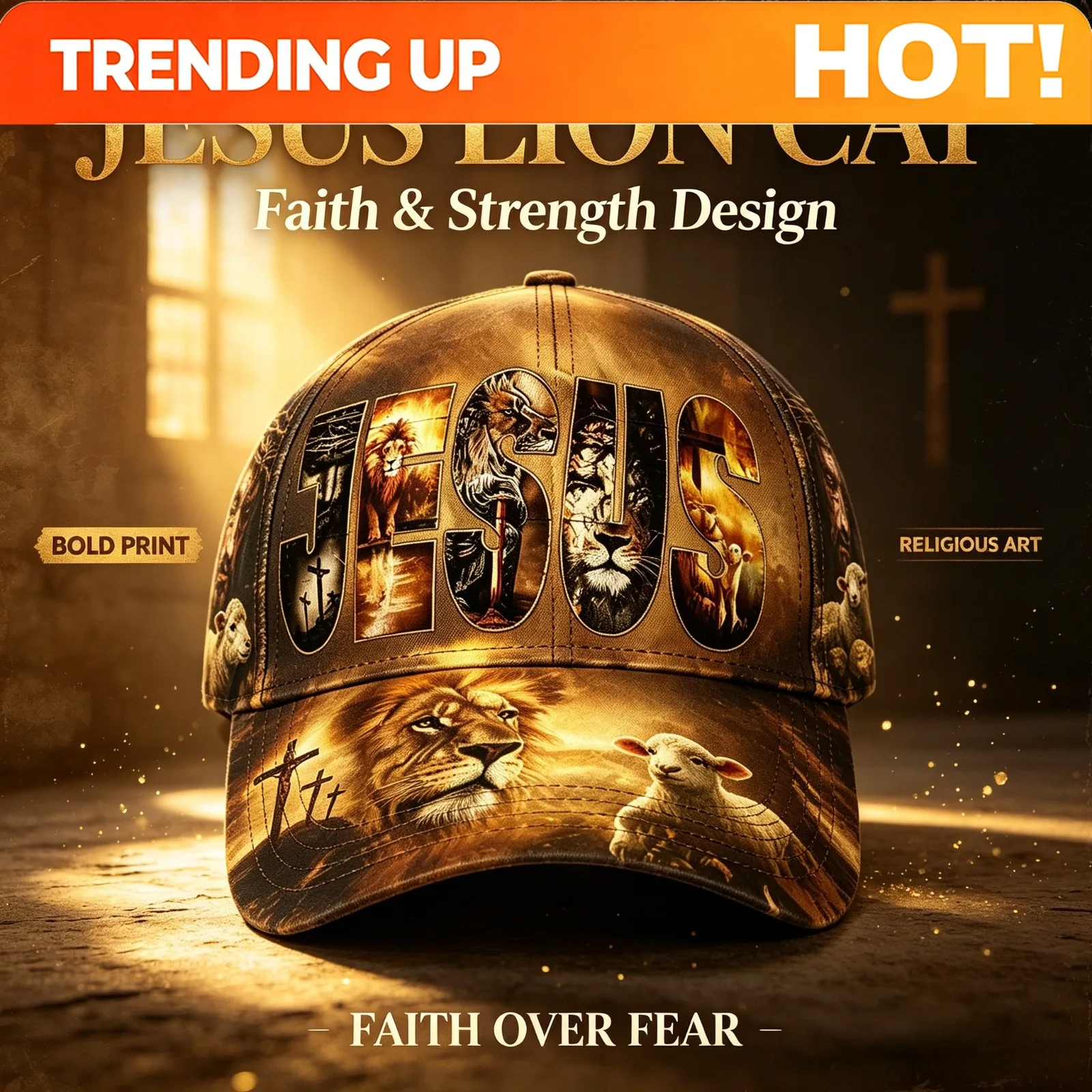 Customization Vintage Jesus Christ Baseball Cap Suitable For Worship, Church & Daily Wear - Adjustable Unisex Christian Faith Ha