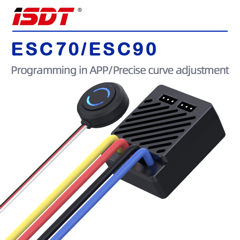 ISDT ESC70/ESC90 Has Brushstroke Suitable For Off-road Vehicles, Climbing Vehicles, Bigfoot Vehicles Mobile APP Adjustment