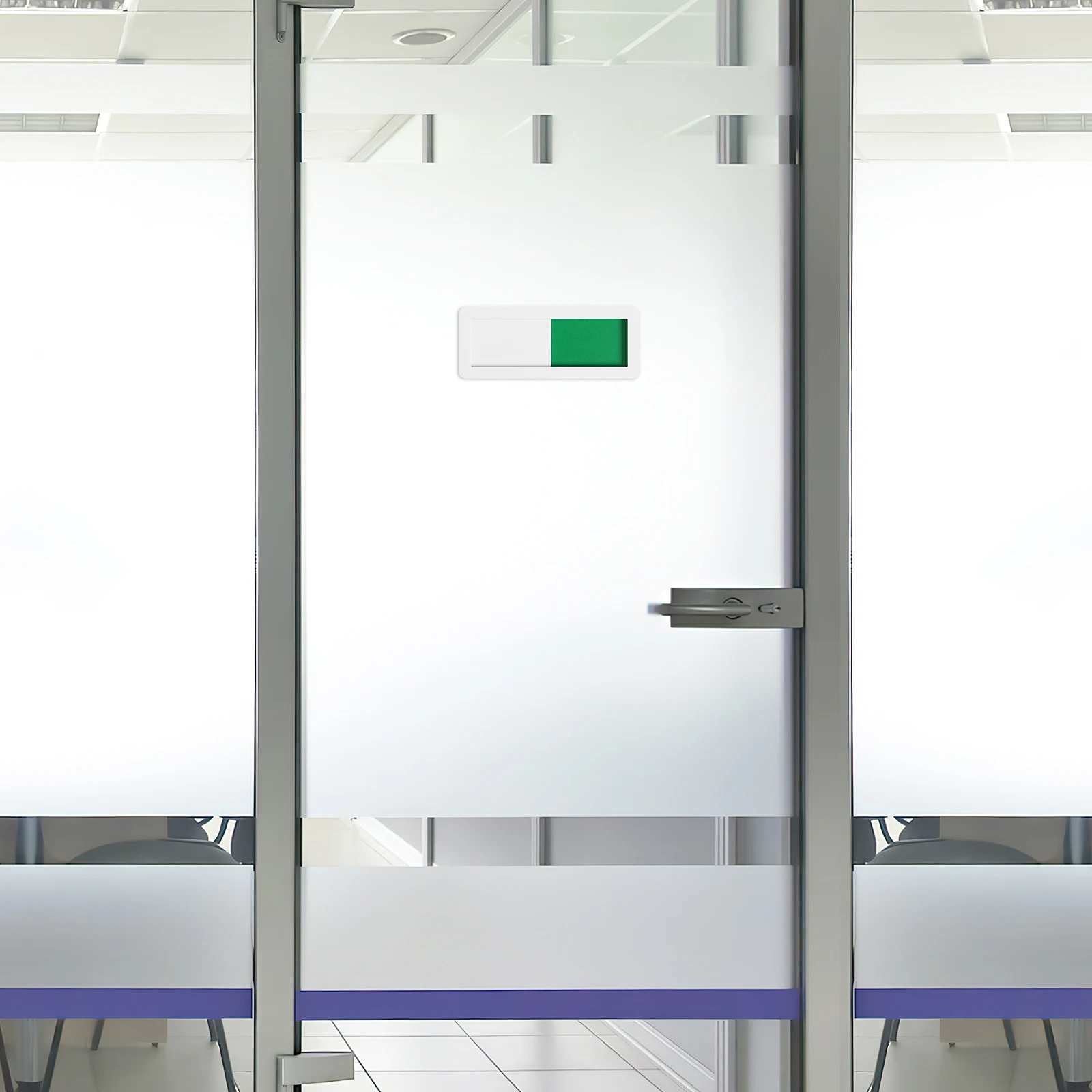 

4 pcs Status Office Restroom Conference Room Privacy For Meeting Progress Door Sign Office Vacant Occupied Door Sign