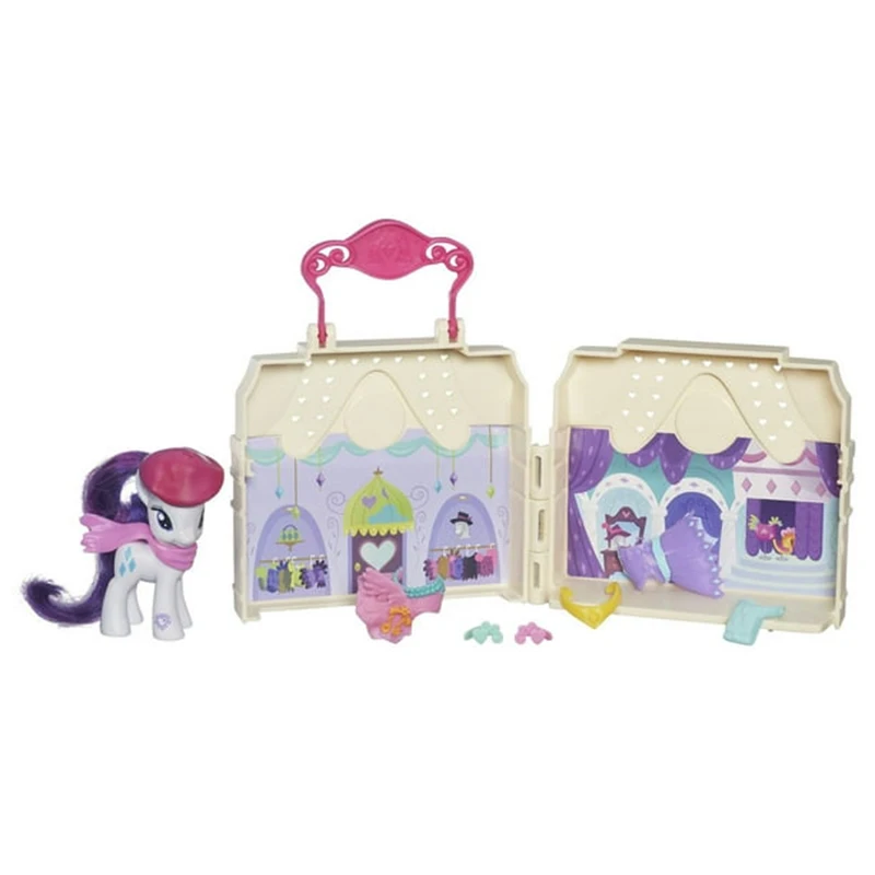 My Little Pony The Movie Explore Equestria Rarity Mirror Boutique Store Carry Range Et Trimabale Dress Shop Playsets Girls Doll