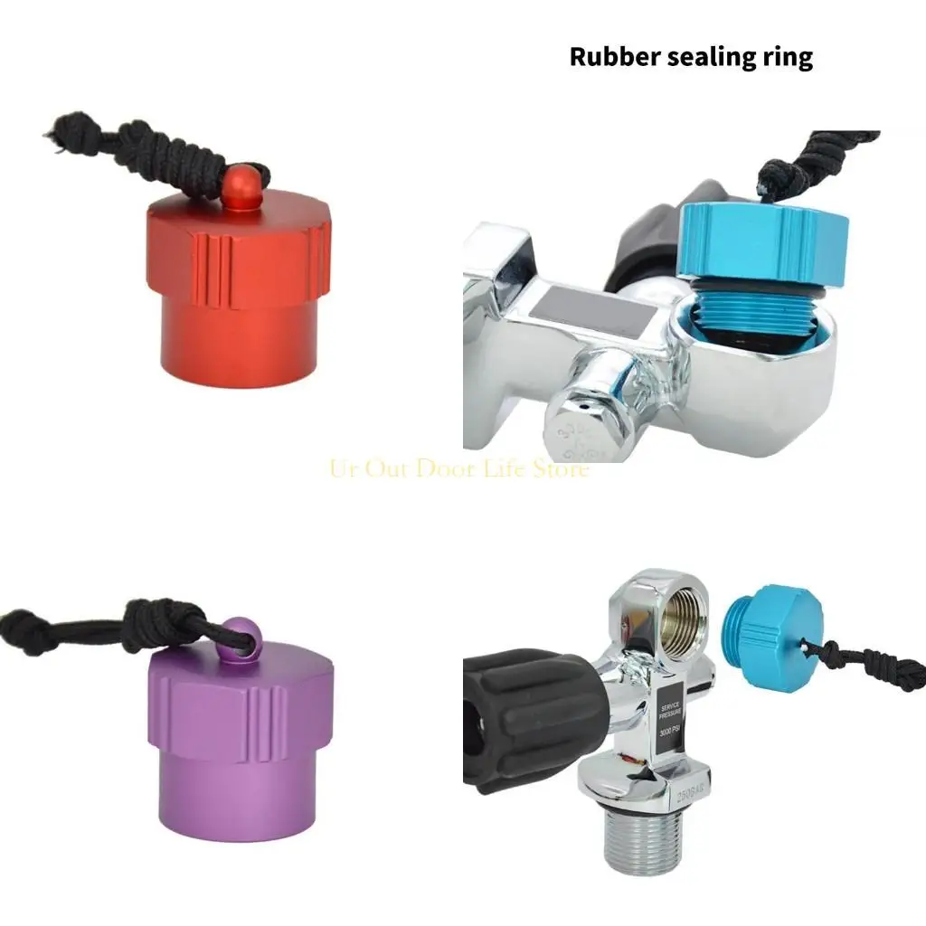 

77UF Крепление с помощью веревки и резьбы Din Акваланги Резервуары Клапаны Пылезащитные заглушки Защитные колпачки