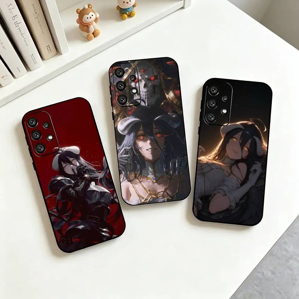 K-Kreideprinz Albedo Anime  Phone Case For Samsung S25,S24,S21,S22,S23,S30,Ultra,S20,Plus,Fe,Lite,Note,10,Black Cover