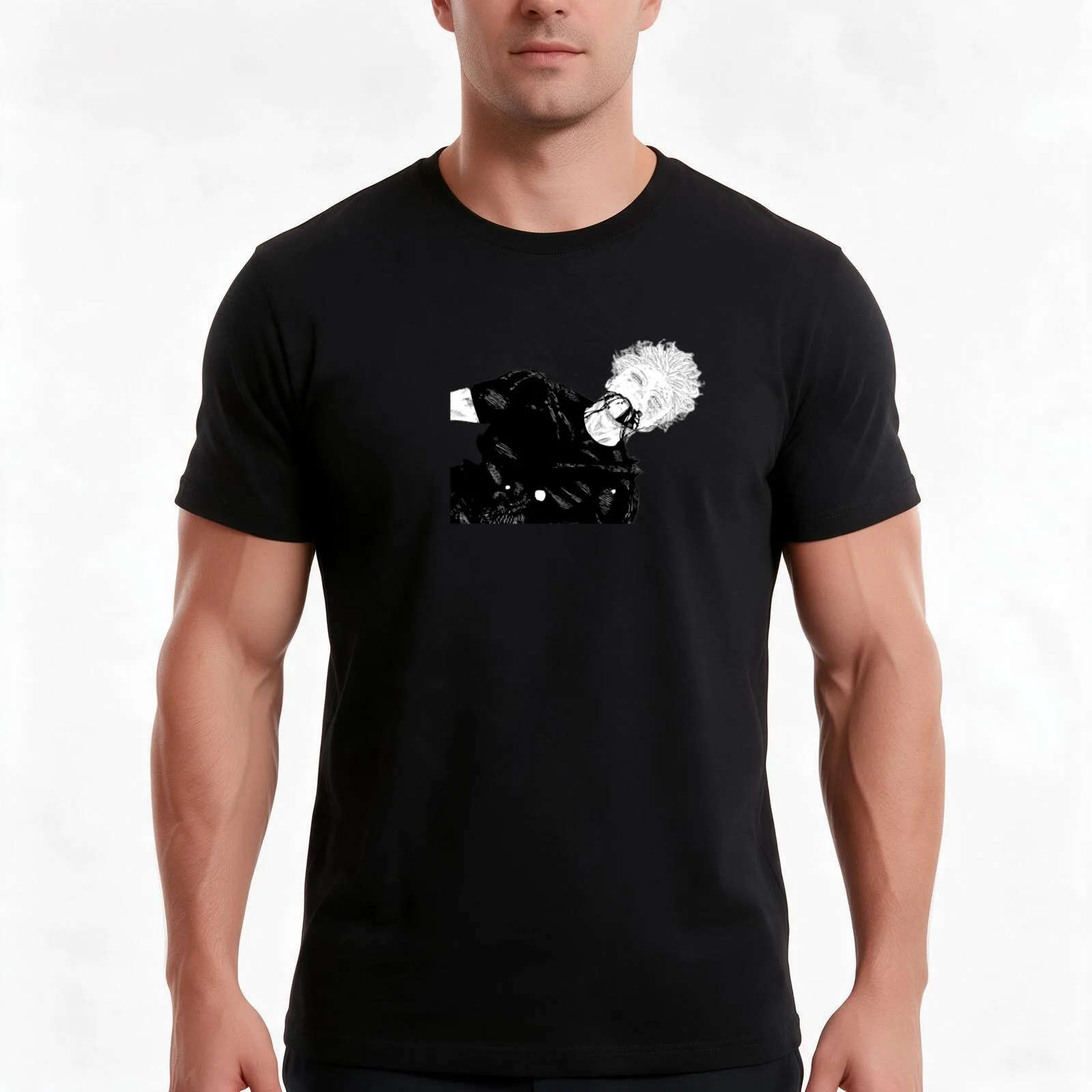 Gojo dead asl T-Shirt Summer Casual Cotton Tee Oversized Streetwear Tops Vintage Graphic Print Loose Fit Short Sleeve