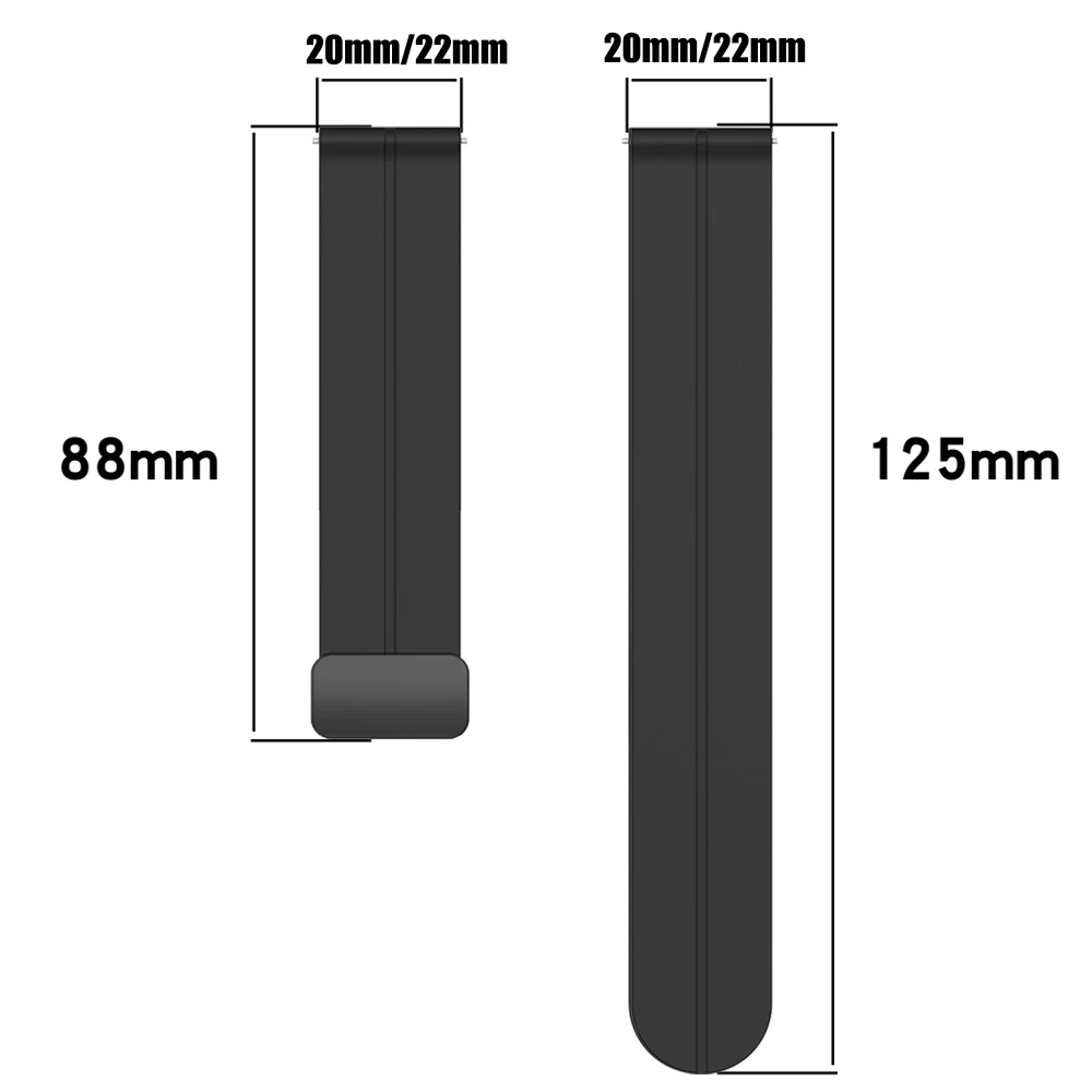 Силиконовый ремешок для часов с магнитной застежкой D-типа 20 мм 22 мм для Garmin Forerunner 570 47 мм 42 мм 265 255 Музыка/доставка 6/Venu 3 Ремешок