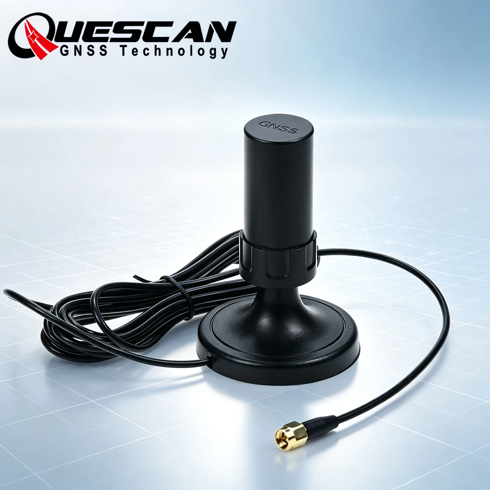 QUESCAN HX101 Multi-Band Quadrifilar Helix GPS GNSS Antenna L1 L2 RTK GPS Antenna Compatible with UBX ZED-F9P