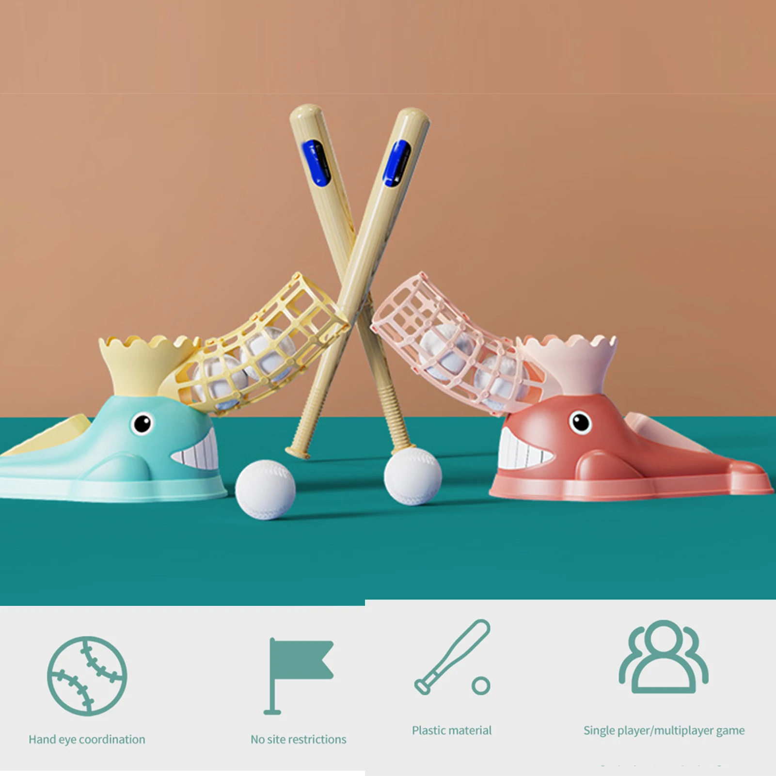 Children's Baseball Pitching Machine Toys Training Sport Set Outdoor Pitcher