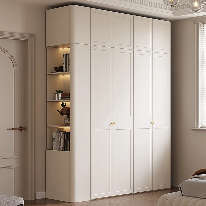 

White Modern Wardrobes Display Storage Apartment Hanging Wardrobes Dressers Wooden Mueble Para Colgar Ropa Furniture Bedroom