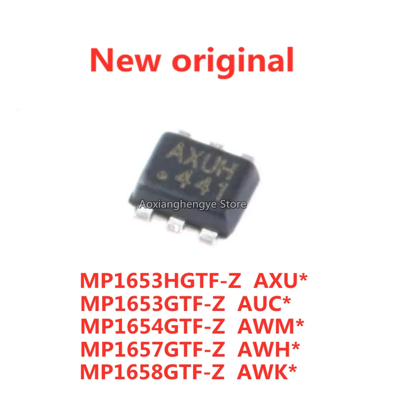 10pcs MP1653HGTF-Z MP1653GTF-Z MP1654GTF-Z MP1657GTF-Z MP1658GTF-Z AXU AUC AWM AWH SOT-563 Synchronous buck converter DC-DC chip