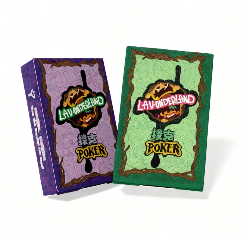 joykey-lavonderland-cartes-a-jouer-de-poker-de-dessin-anime-cadeau-present-2-boites-violet-et-vert-24-x-38-pouces