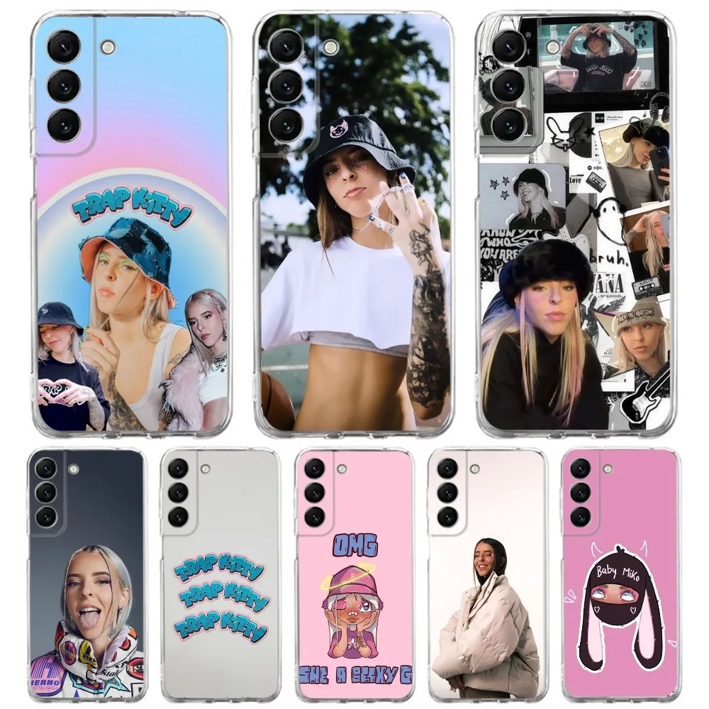 Rapper Young M-Miko Phone Case Silicone Case For Samsung S30,S23,S21,S22,S20 Ultra,S20 FE lite,S10,S9,S8 PIus Cover Clear