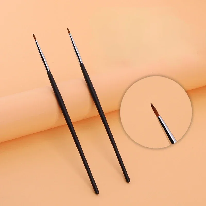 Thin Eyeliner Make Up Brush Fine Liner Brushes Professional Small Angled Eyebrow Brush High Quality Brow Eye Contour Makeup Tool