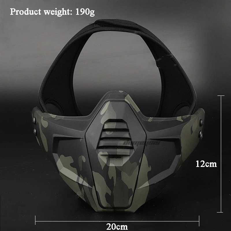 Máscara táctica Airsoft media cara Protección CS - imagen 4