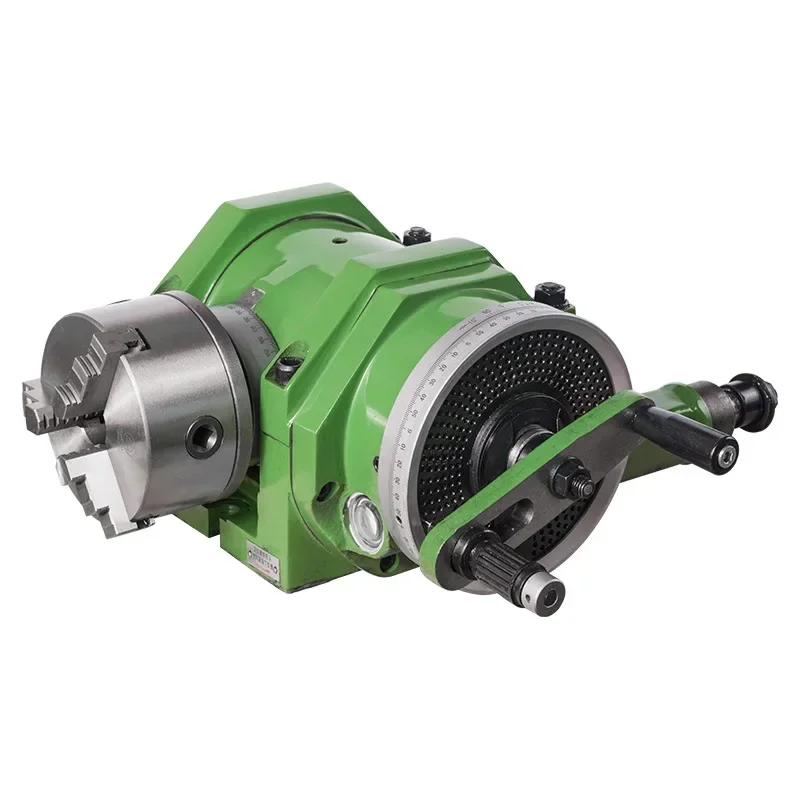 

F11160A Universal indexing head, precision indexing head for milling machine, with hanging wheel tail seat 200 three-jaw chuck