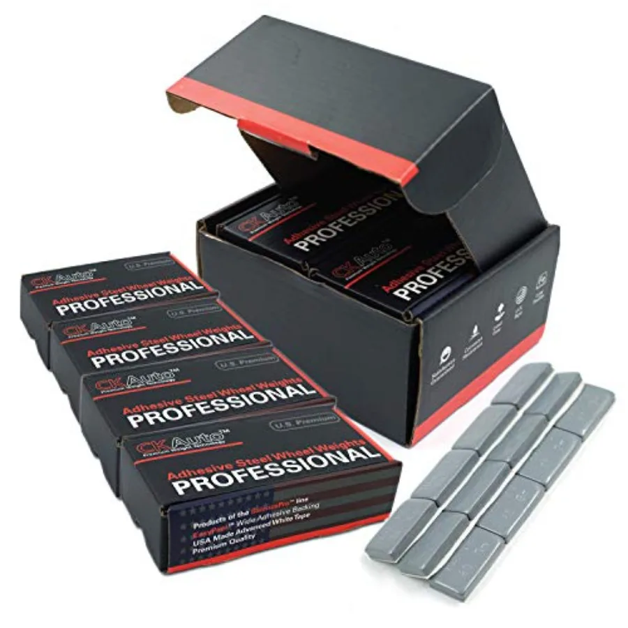 4 Boxes 288 Pcs 1oz Grey Adhesive Stick on Wheel Weights EasyPeel Tape 72 oz/Box US Quality